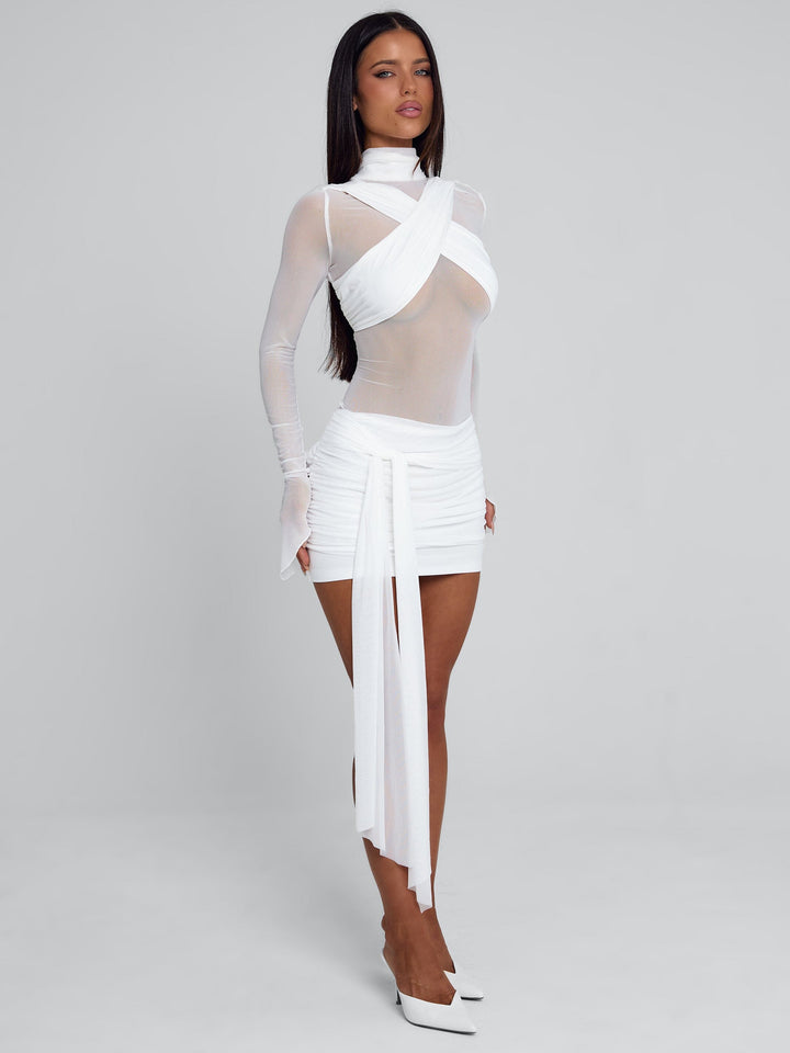 Olyra White Mini Dress