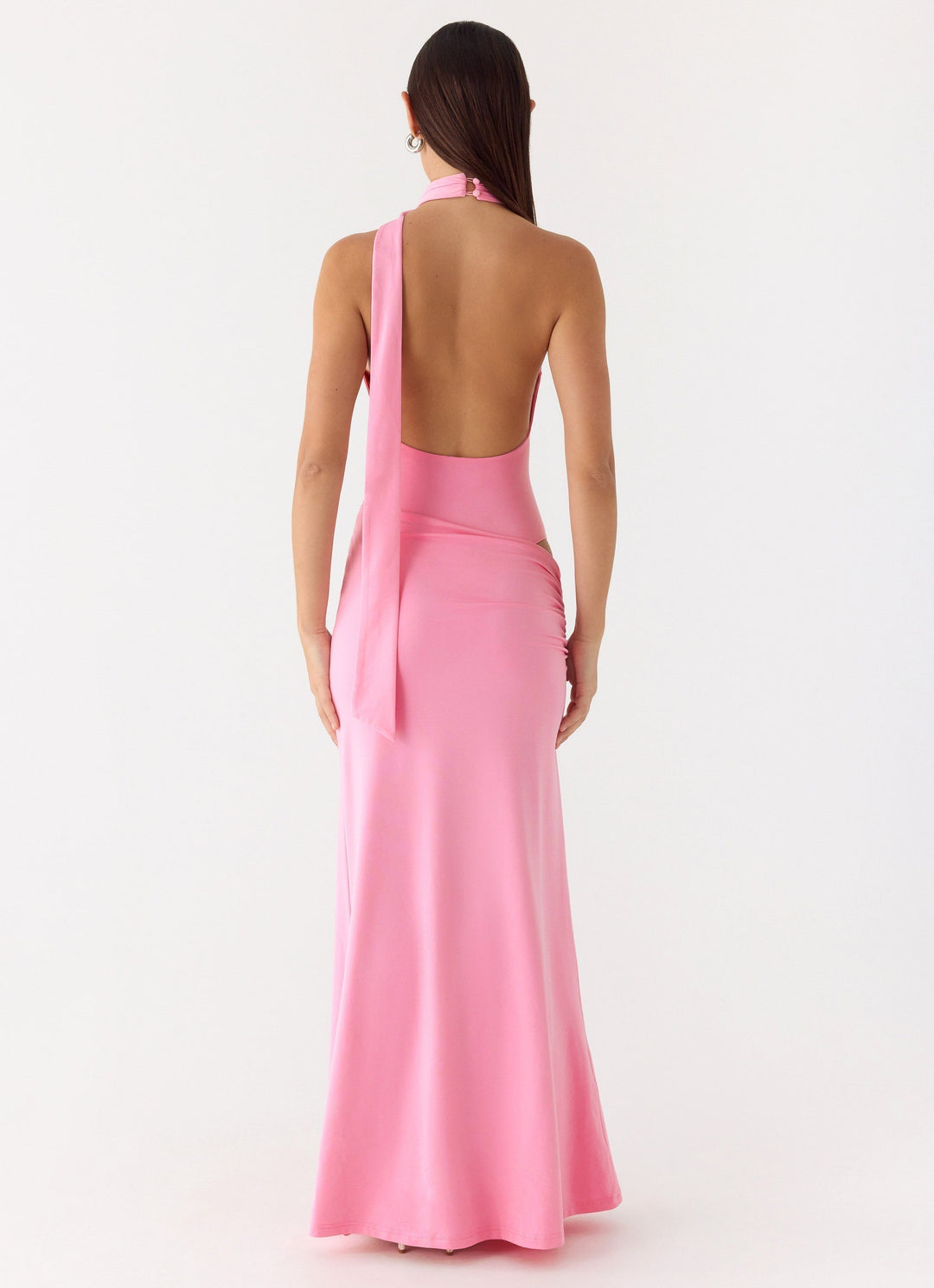 On My Way Bodysuit Maxi Dress Pink