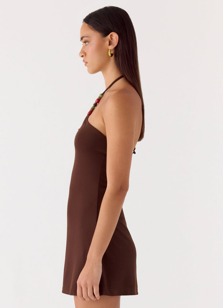 Party For You Mini Dress Chocolate