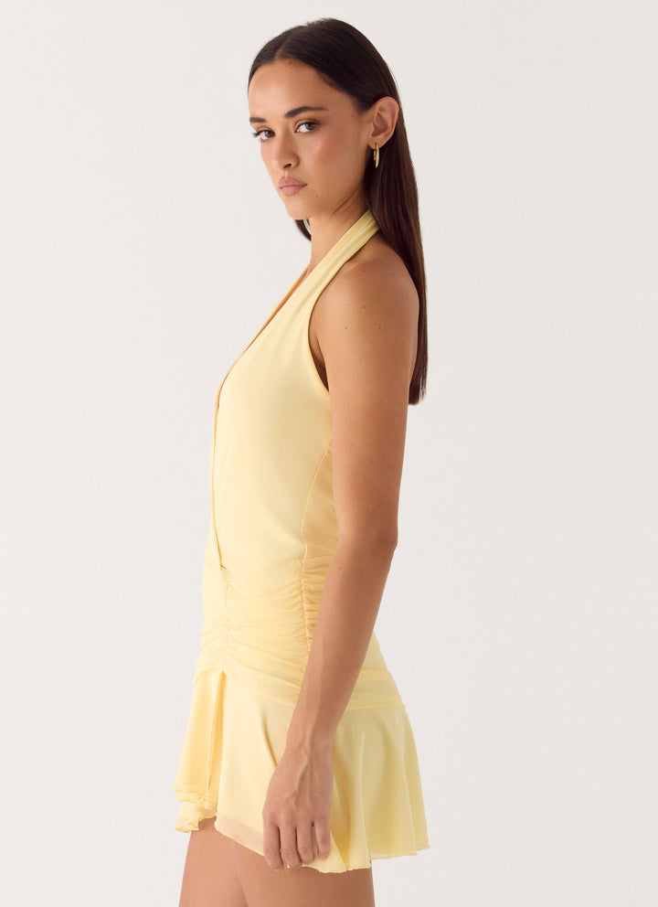 Renata Mini Dress Lemon