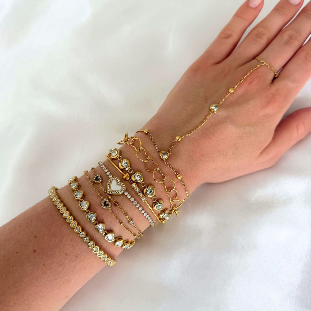 Elysia Heart Bracelet | 18K Gold