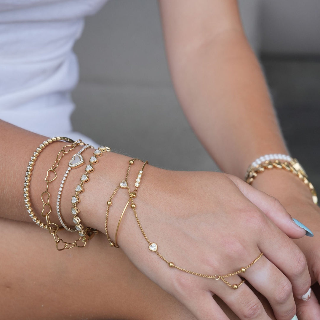 Elysia Heart Bracelet | 18K Gold