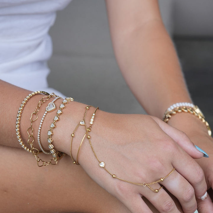 Elysia Heart Bracelet | 18K Gold