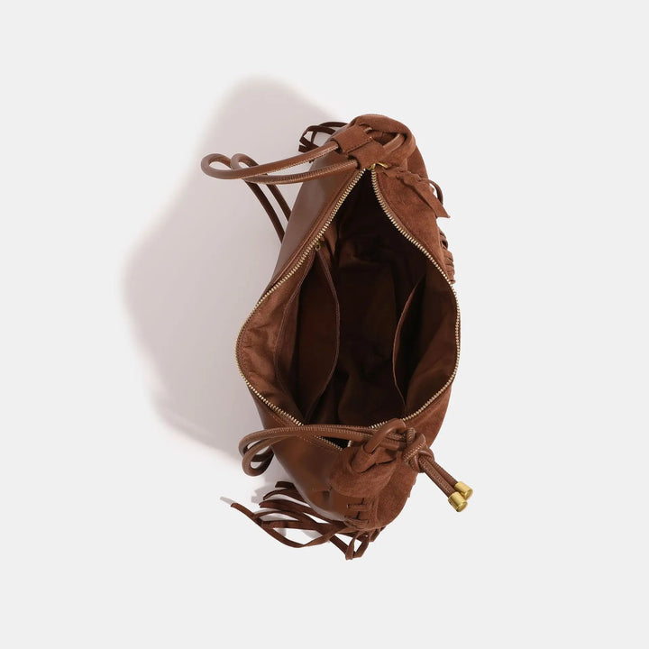 Duttini | Fringe Detail Handbag for Women – Statement Accessory