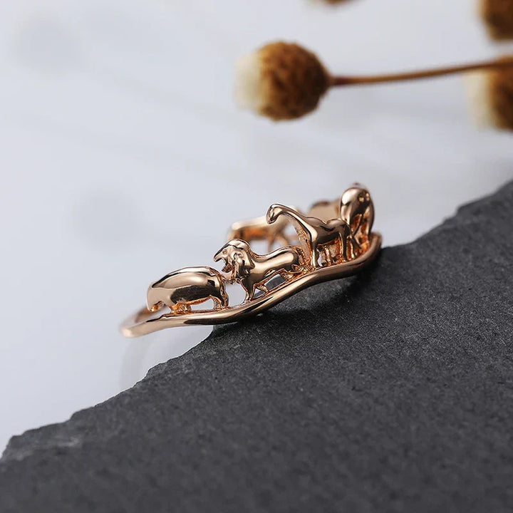 Women's Gold-Plated Nature-Inspired Ring | Waterproof Tarnish-Free Statement Ring