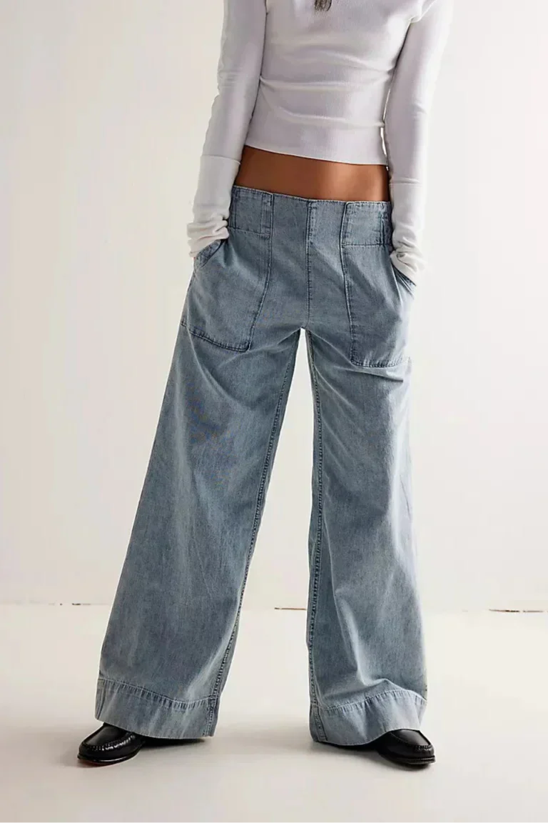 Duttini | Wide-Leg Denim Jeans for Women – Pants Collection