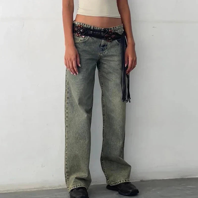 Duttini | Low-Waist Denim Pants for Women – Pants Collection