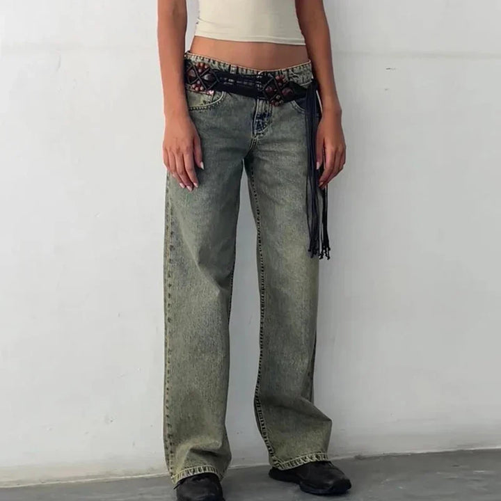 Duttini | Low-Waist Denim Pants for Women – Pants Collection