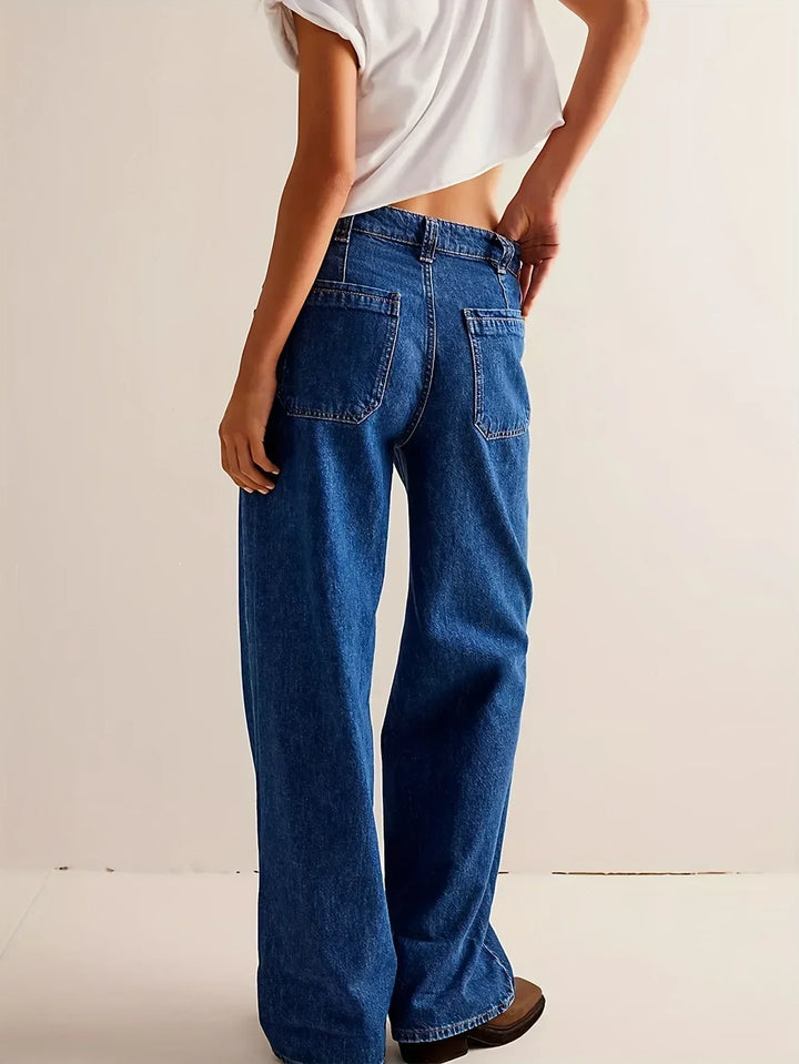 Duttini | High-Waist Wide-Leg Denim for Women – Pants Collection