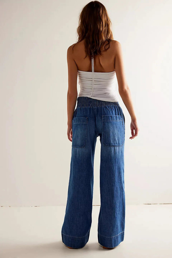 Duttini | Wide-Leg Denim Jeans for Women – Pants Collection