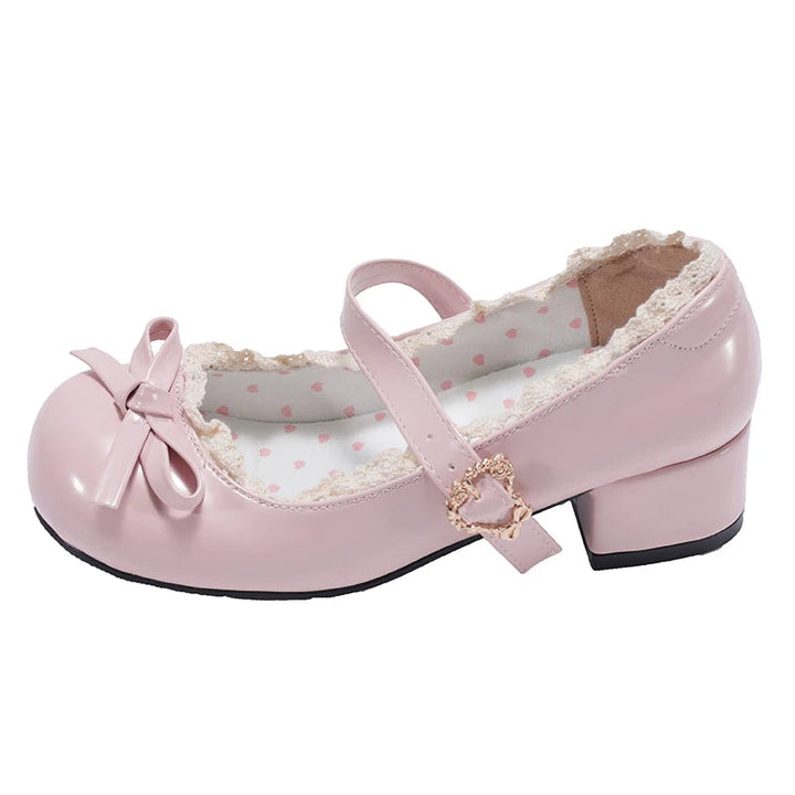 JK Mary Jane Shoes Ladies Causal Shallow Butterflyknot Shoes Autumn Female Leather Shoes