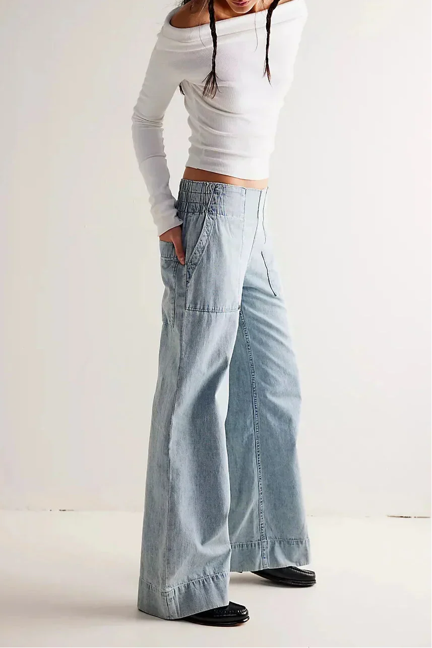 Duttini | Wide-Leg Denim Jeans for Women – Pants Collection