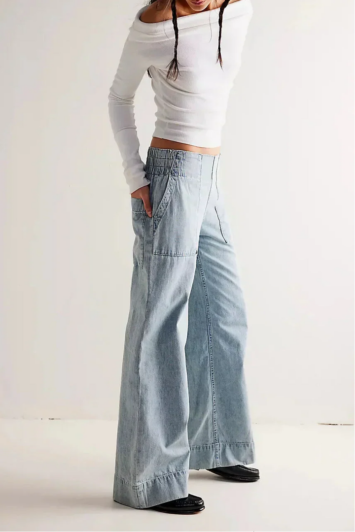 Duttini | Wide-Leg Denim Jeans for Women – Pants Collection