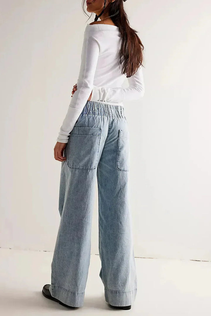 Duttini | Wide-Leg Denim Jeans for Women – Pants Collection