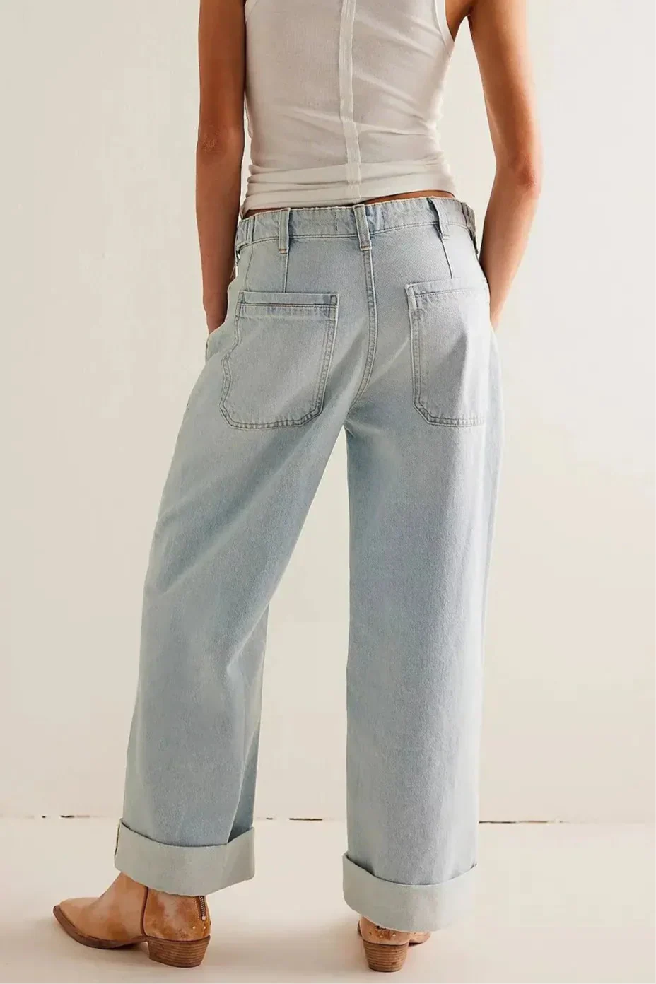 Duttini | High-Waist Wide-Leg Denim for Women – Pants Collection