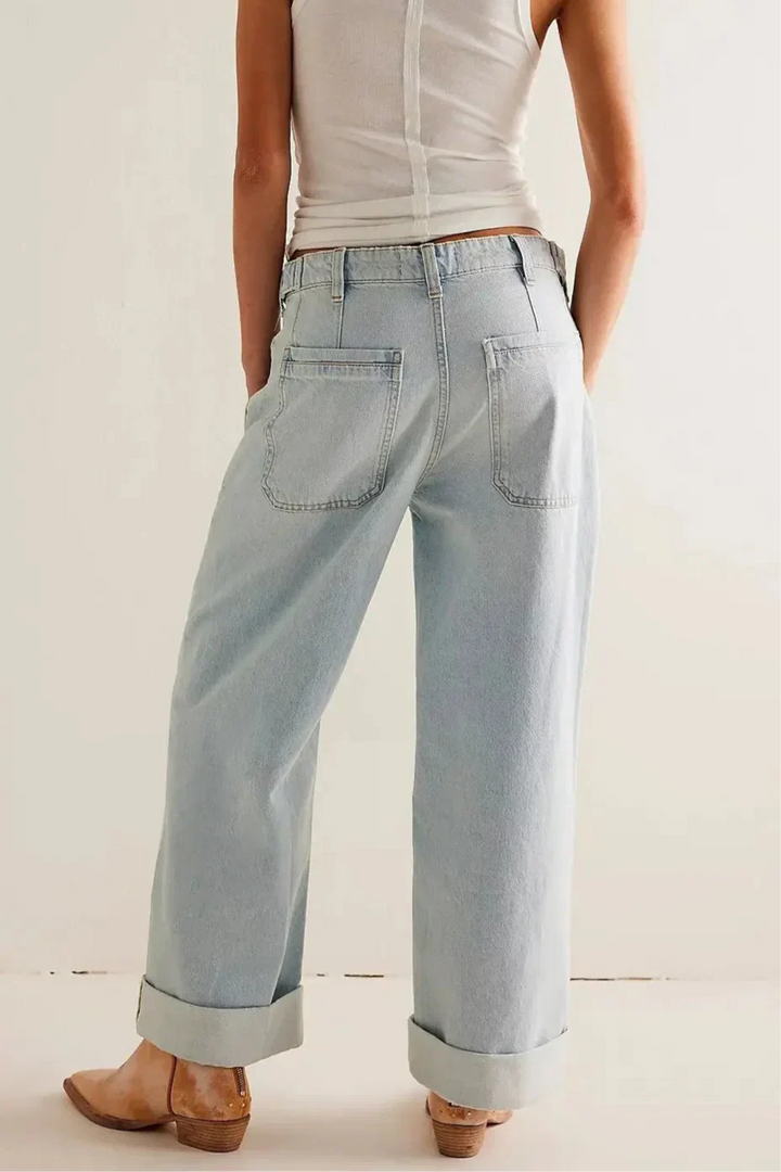 Duttini | High-Waist Wide-Leg Denim for Women – Pants Collection