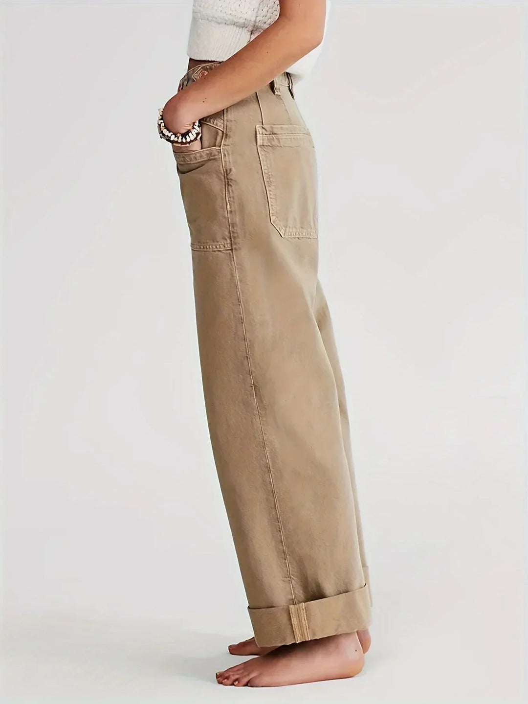 Duttini | High-Waist Wide-Leg Denim for Women – Pants Collection