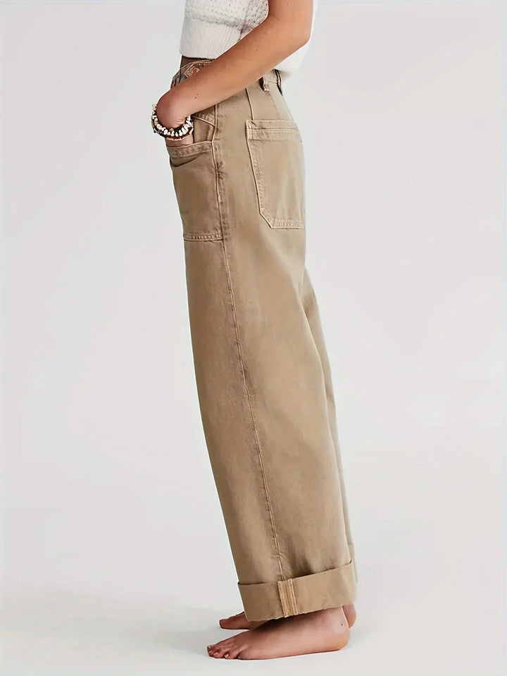 Duttini | High-Waist Wide-Leg Denim for Women – Pants Collection