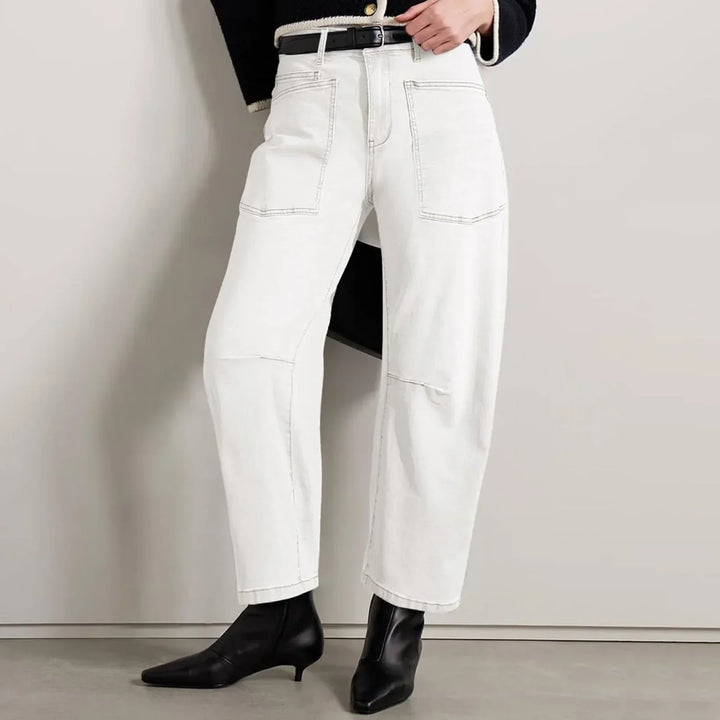 Duttini | Structured Barrel Jeans for Women in Denim