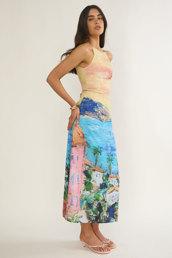 No Ordinary Girl Midi Dress Euro Print