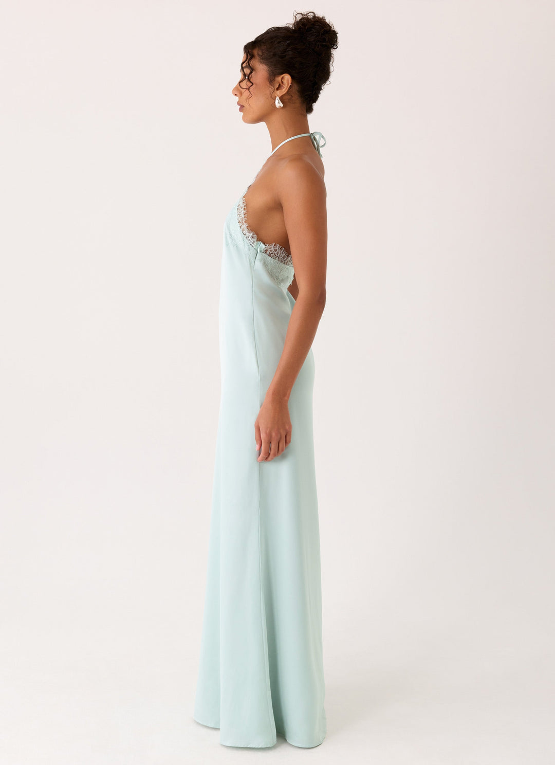 Samaria Halter Maxi Dress Blue