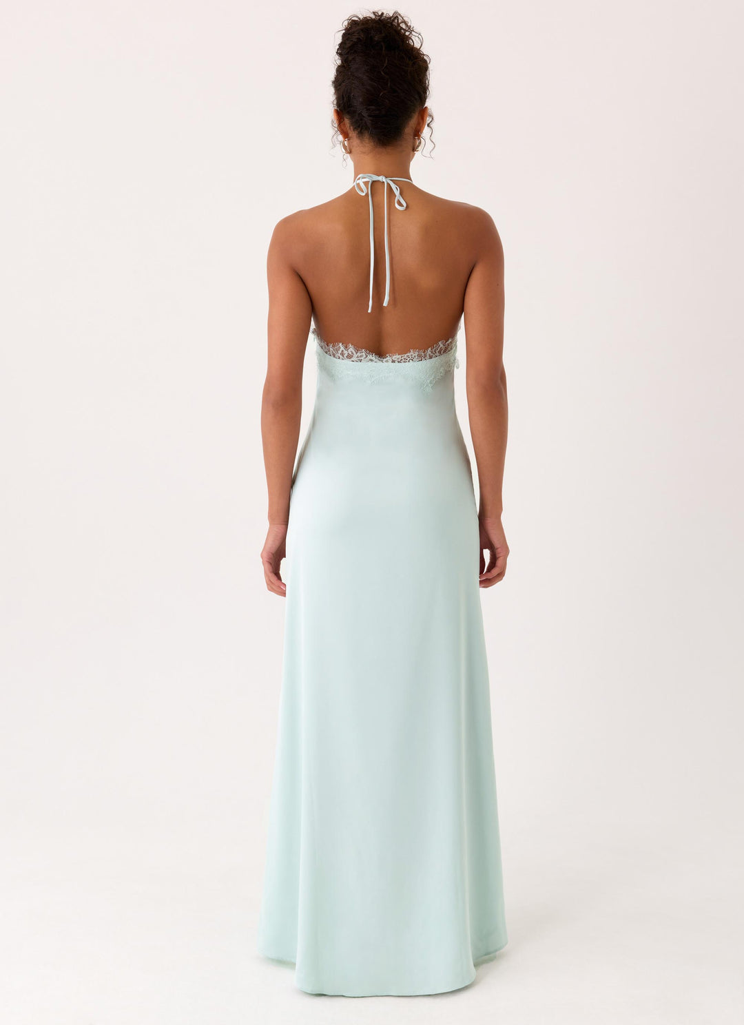 Samaria Halter Maxi Dress Blue