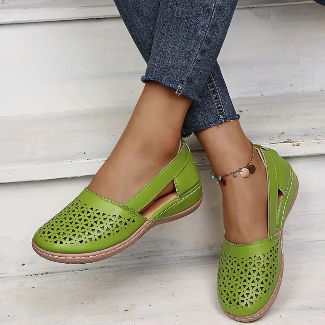 Sandals | Geometric Pattern Closed Toe Shoes | Stylish Comfortable Summer Footwear