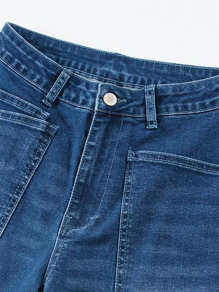 Duttini | Structured Barrel Jeans for Women in Denim
