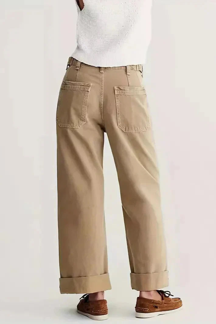Duttini | High-Waist Wide-Leg Denim for Women – Pants Collection