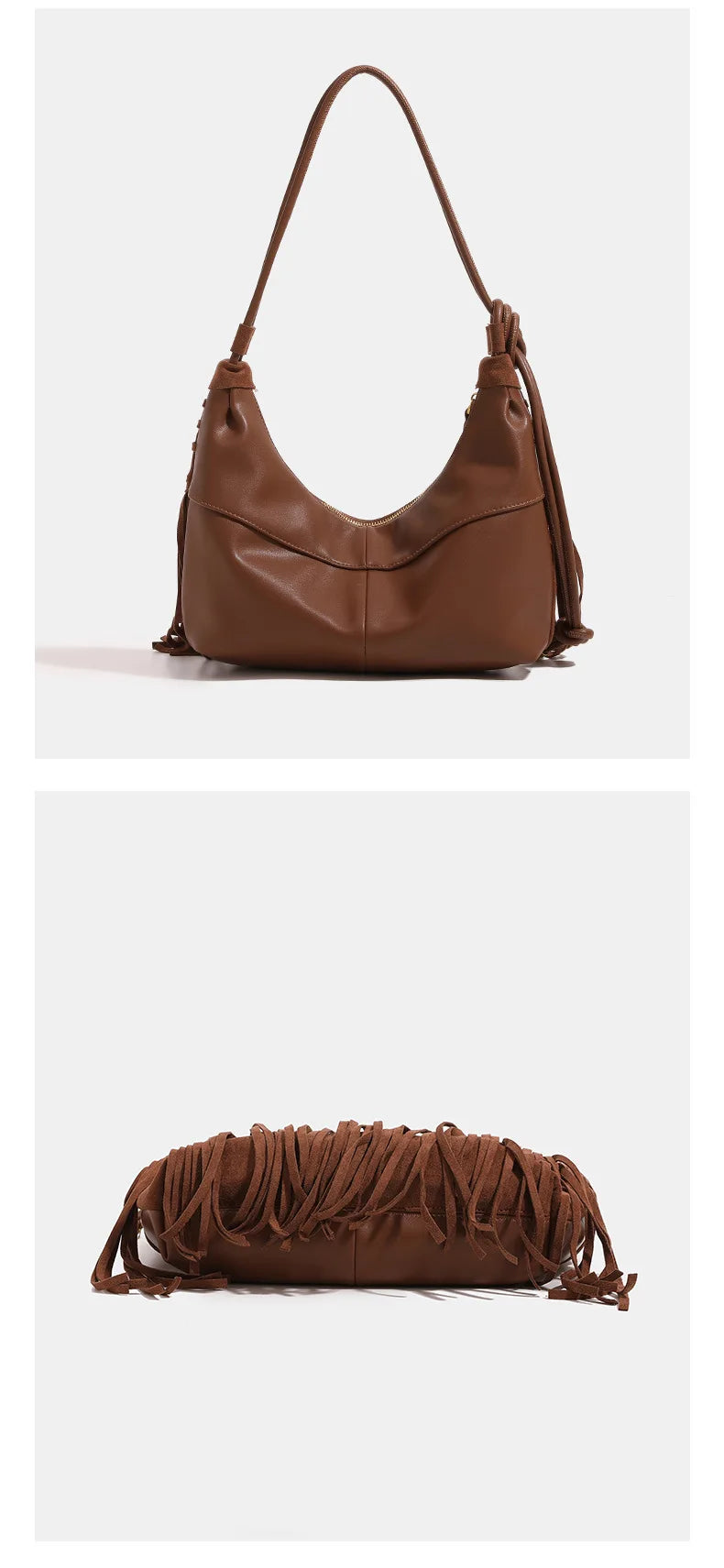 Duttini | Fringe Detail Handbag for Women – Statement Accessory