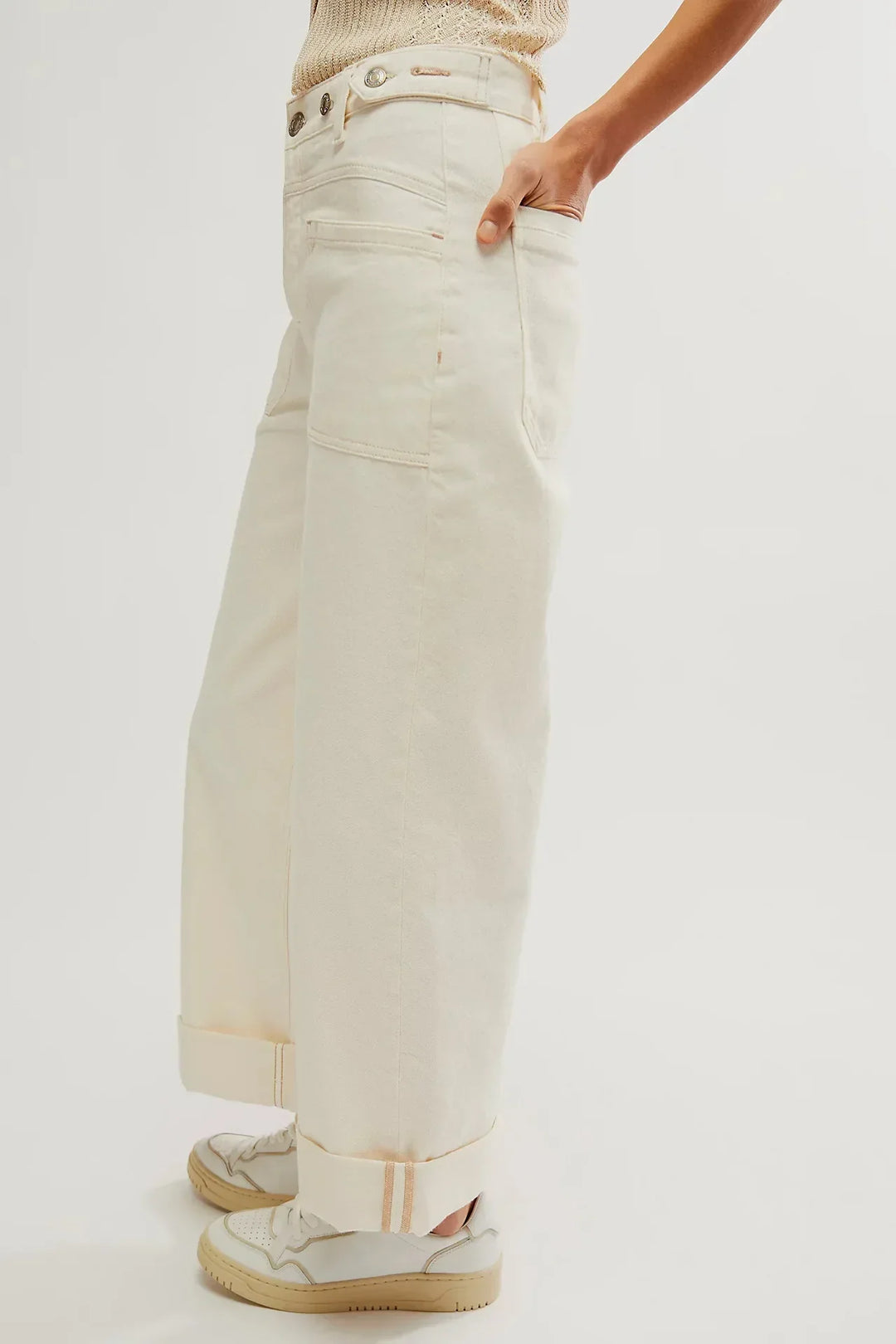 Duttini | High-Waist Wide-Leg Denim for Women – Pants Collection
