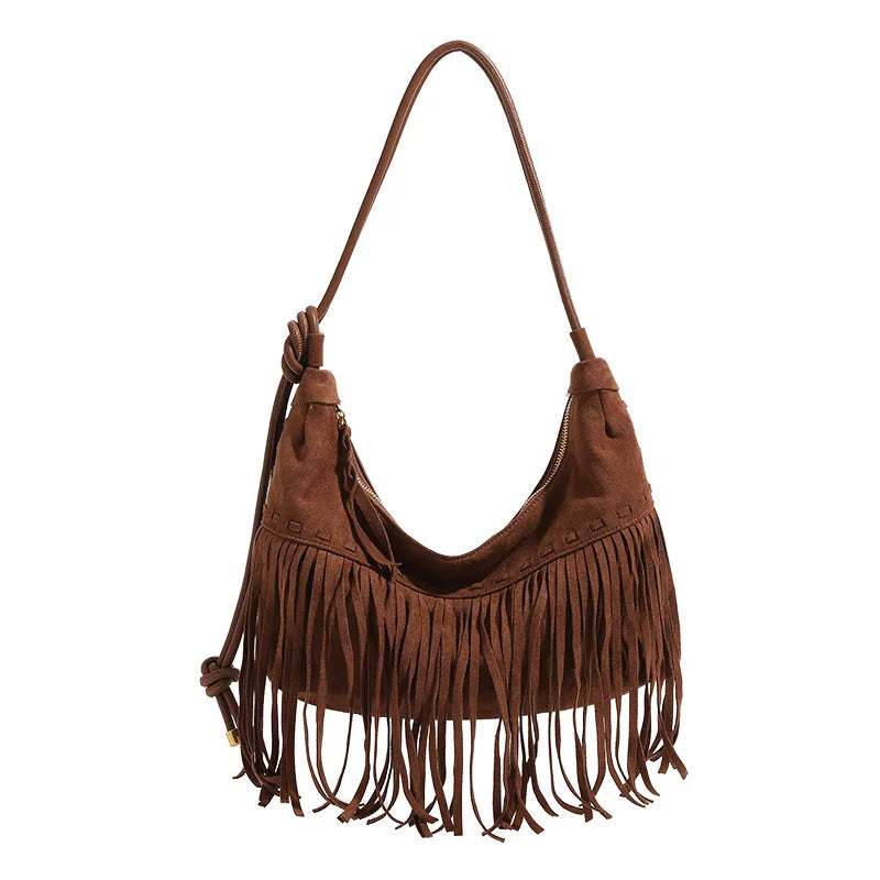 Duttini | Fringe Detail Handbag for Women – Statement Accessory