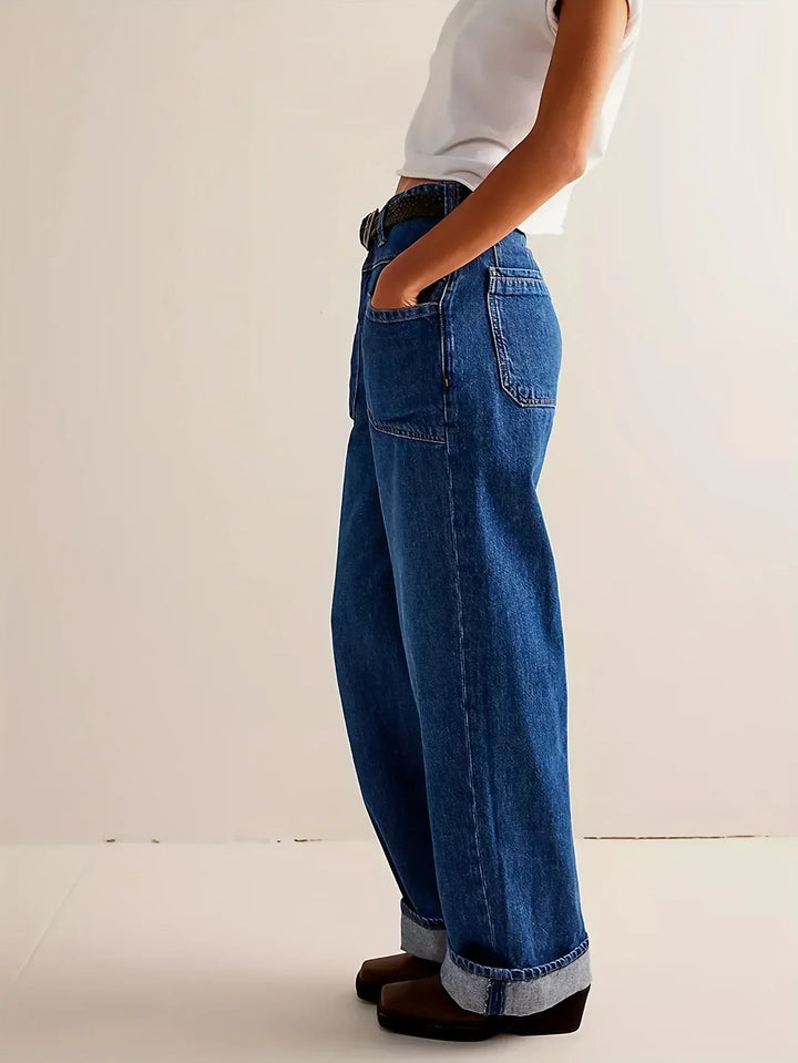Duttini | High-Waist Wide-Leg Denim for Women – Pants Collection
