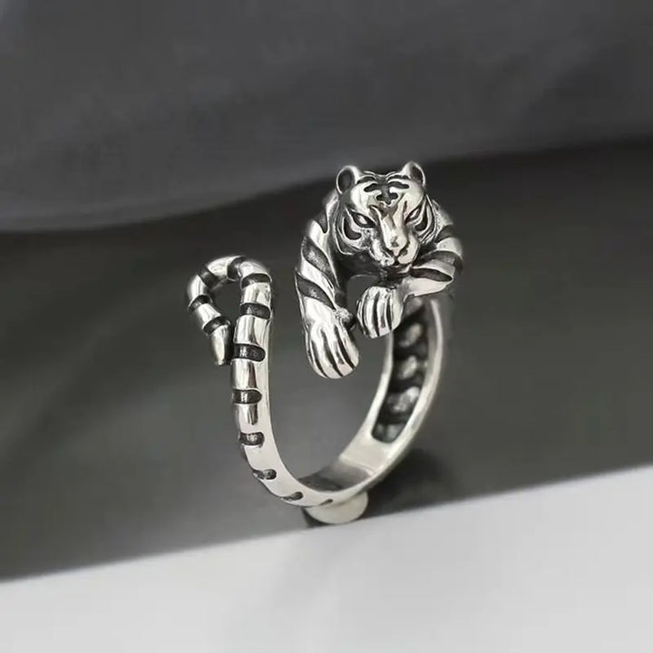Women's Stainless Steel Statement Ring | Adjustable Waterproof Sculpted Ring