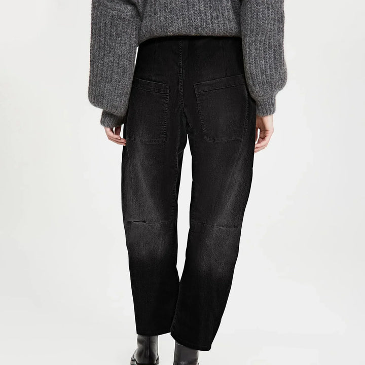 Duttini | Structured Barrel Jeans for Women in Denim
