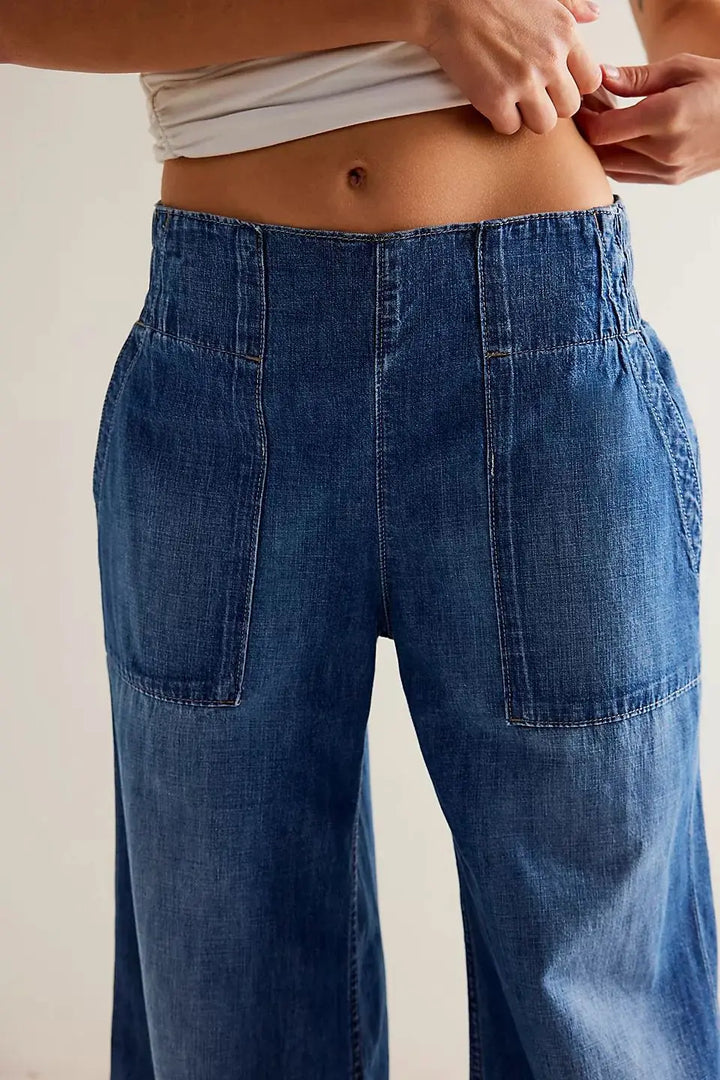 Duttini | Wide-Leg Denim Jeans for Women – Pants Collection
