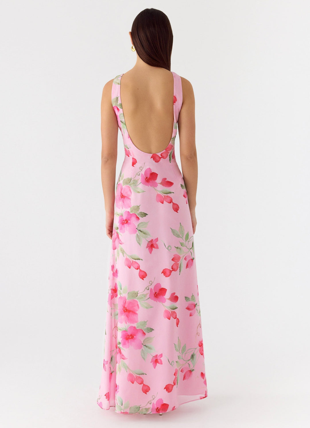 Serafim Chiffon Maxi Dress Petal Soleil