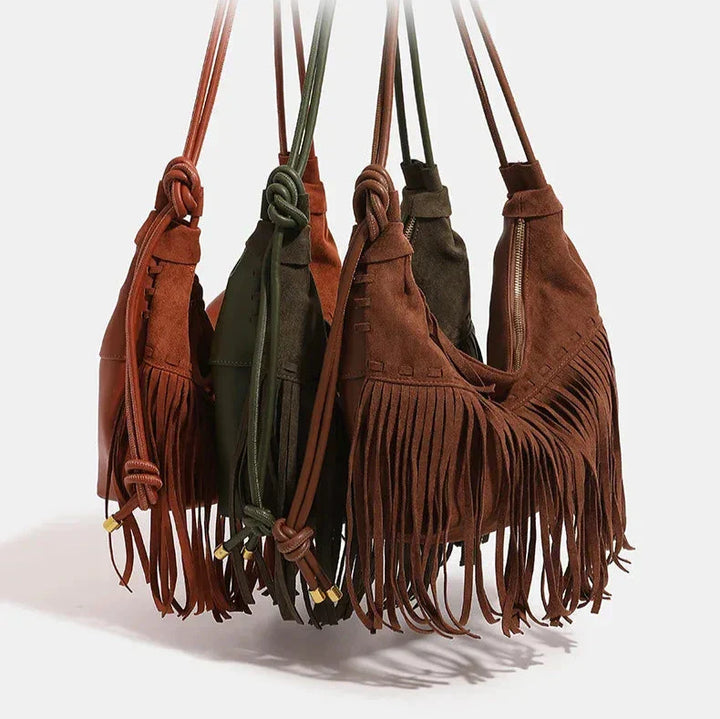 Duttini | Fringe Detail Handbag for Women – Statement Accessory