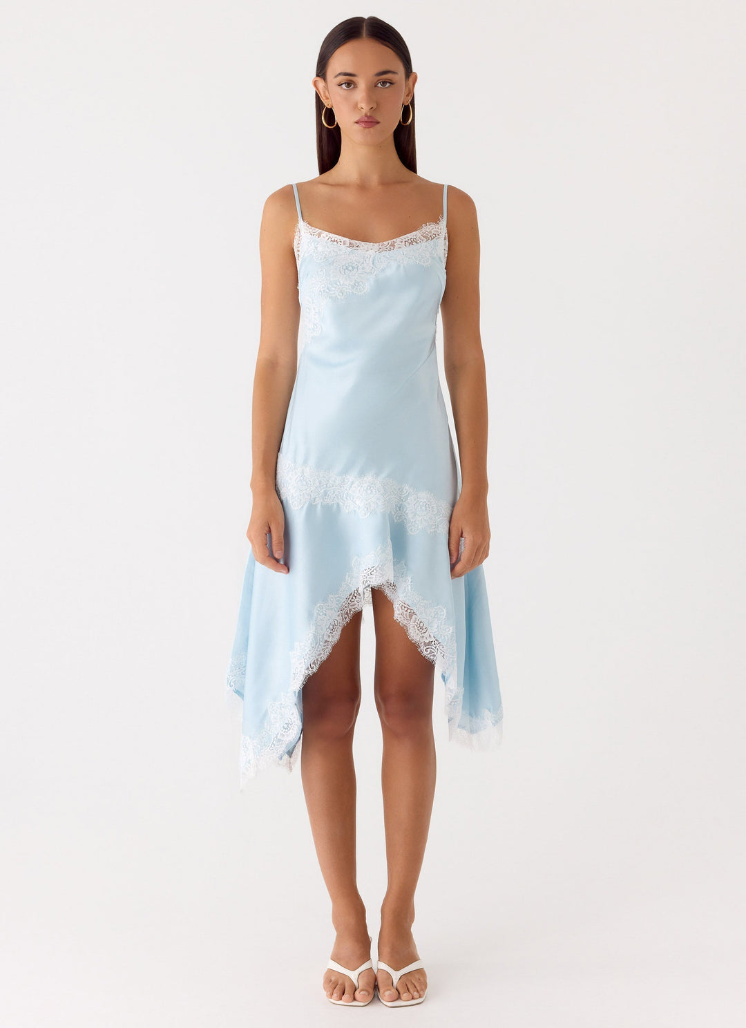 Starla Midi Dress Pale Blue