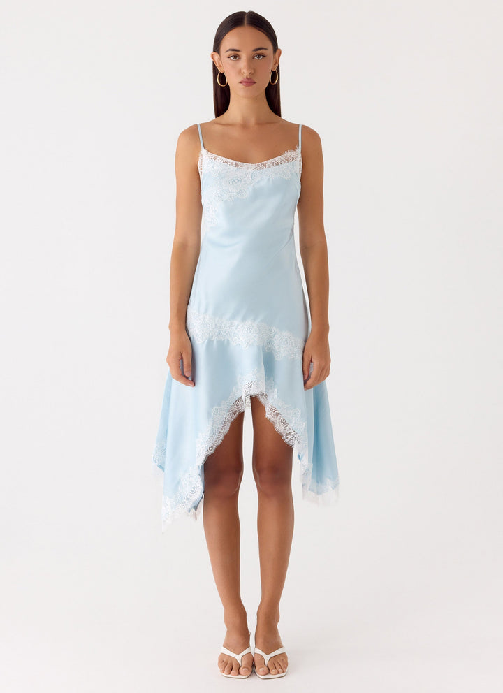 Starla Midi Dress Pale Blue