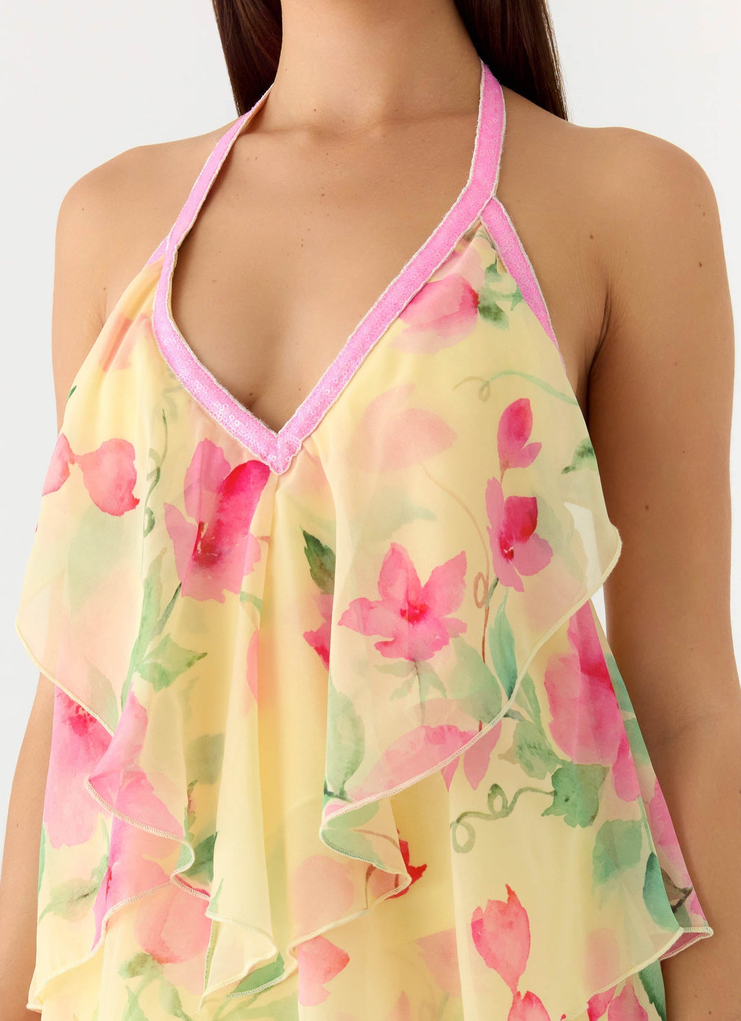 Strawberry Mimosa Maxi Dress Lemon Soleil