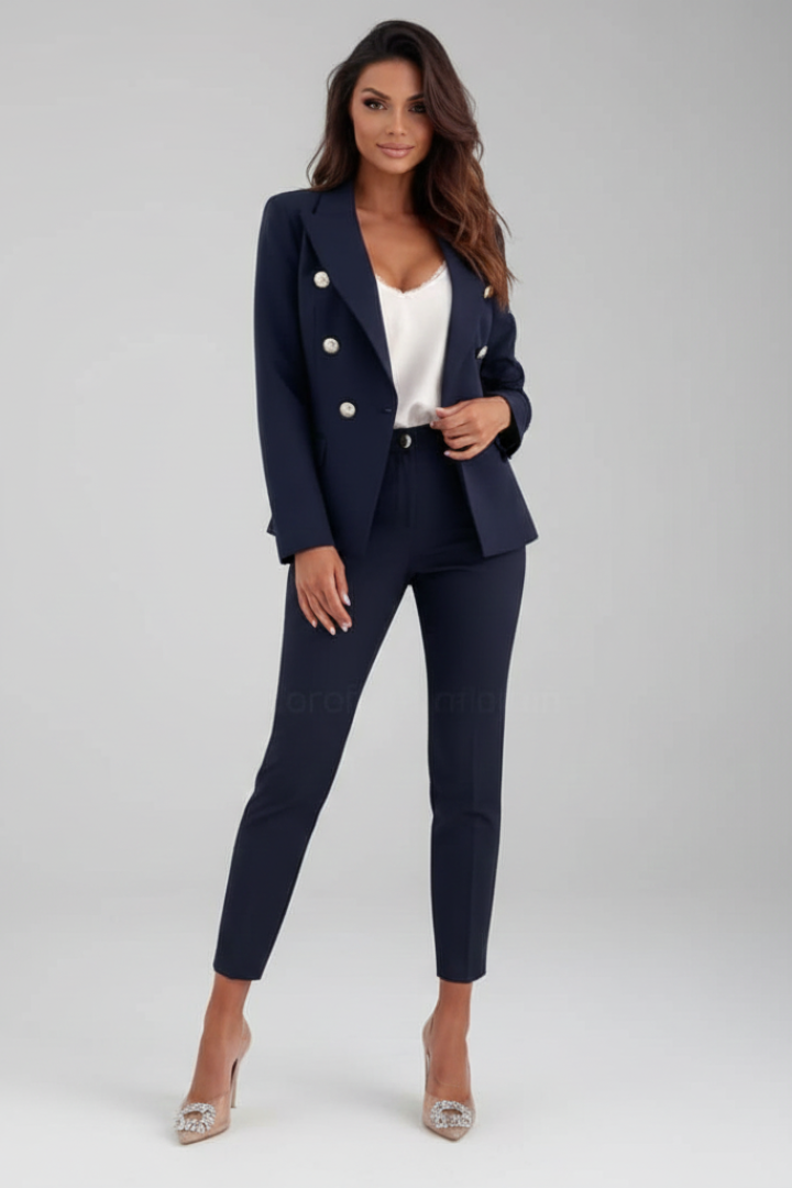 Suit | Modern Double-Breasted Blazer Set | Elegant Sophisticated Design