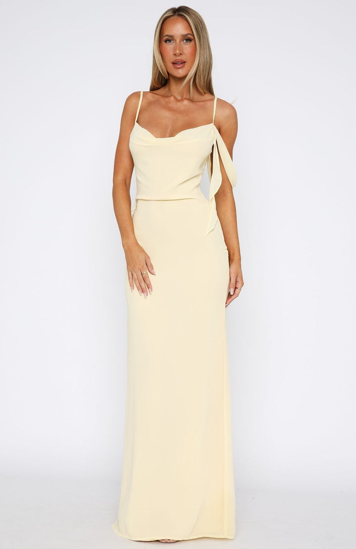 Lemon Blossom Maxi Dress