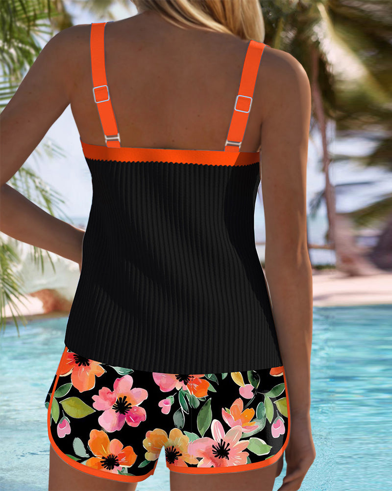 Tankini | Elegant Two-Piece Swimwear | Flattering Tummy Control | Comfortable Support