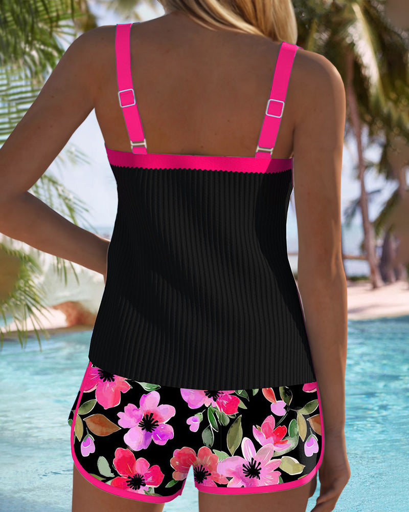 Tankini | Elegant Two-Piece Swimwear | Flattering Tummy Control | Comfortable Support