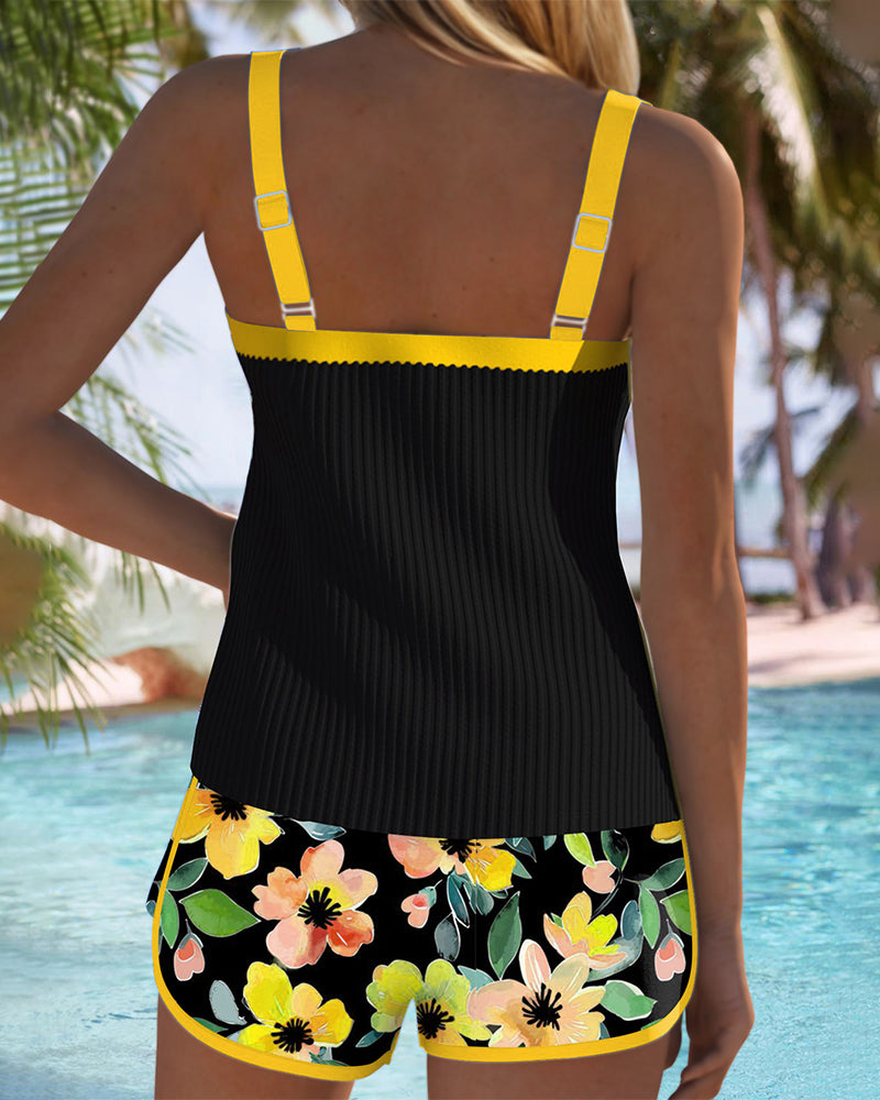 Tankini | Elegant Two-Piece Swimwear | Flattering Tummy Control | Comfortable Support