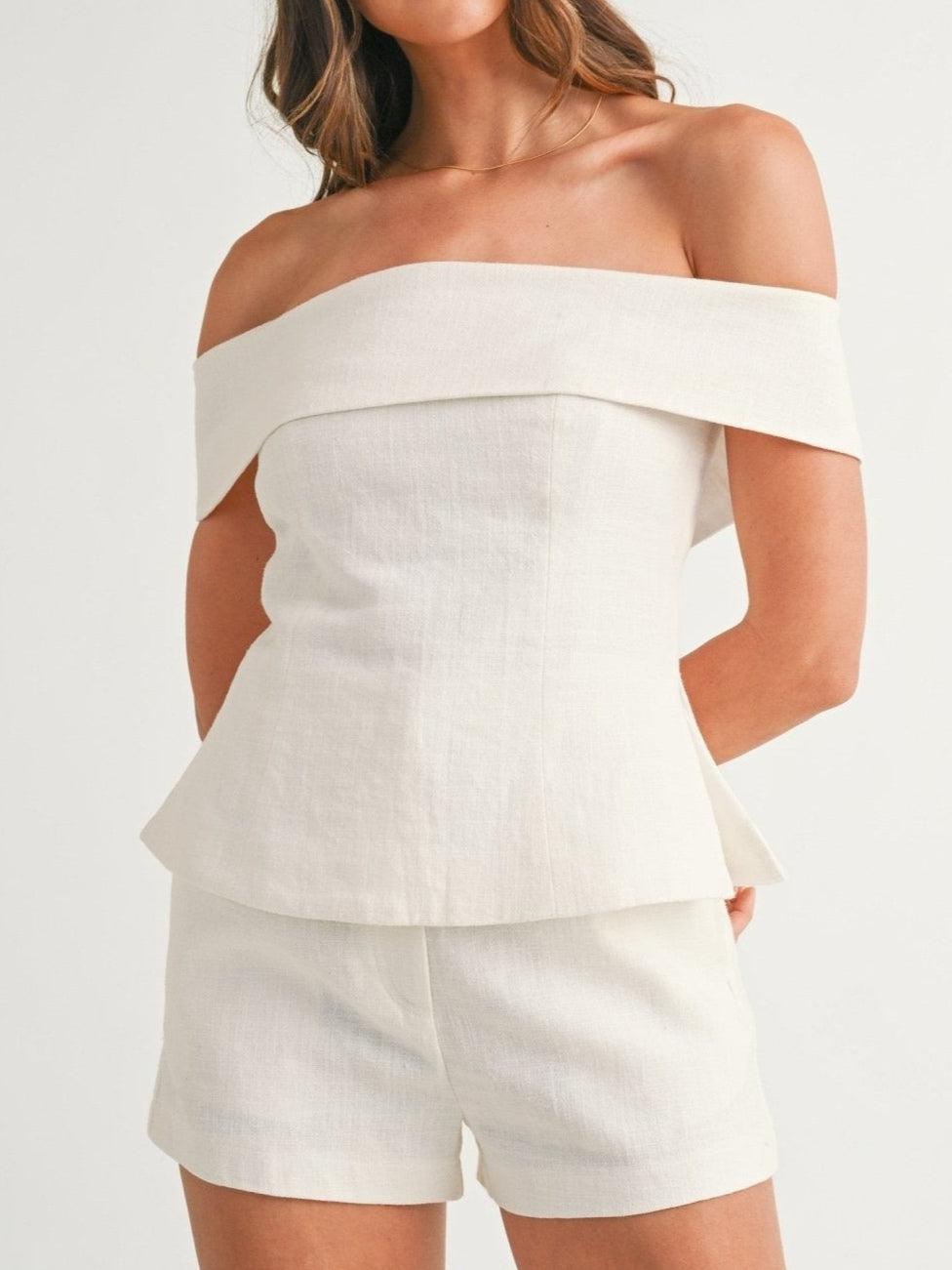 Two Piece Set | Elegant Off-Shoulder Summer Outfit