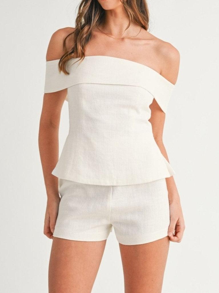 Two Piece Set | Elegant Off-Shoulder Summer Outfit
