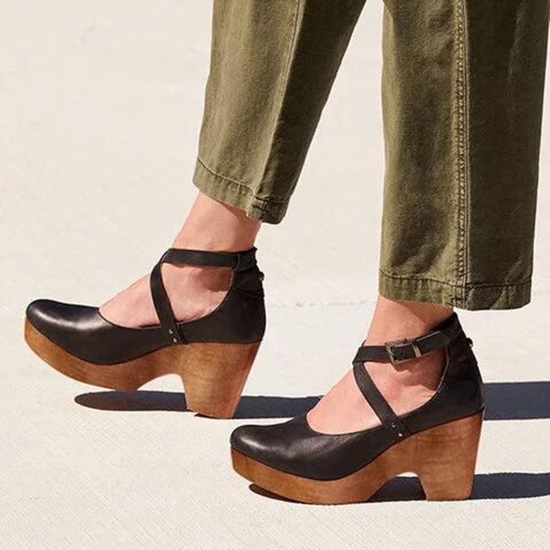 Wedge Heels | Elegant Closed Toe Design with Comfortable Support
