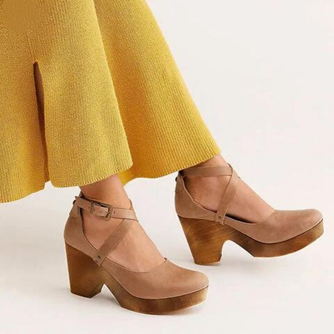 Wedge Heels | Elegant Closed Toe Design with Comfortable Support